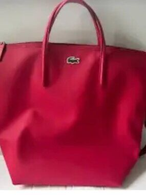 LACOSTE Concept zip tote handbag // Lacoste Fourre-tout